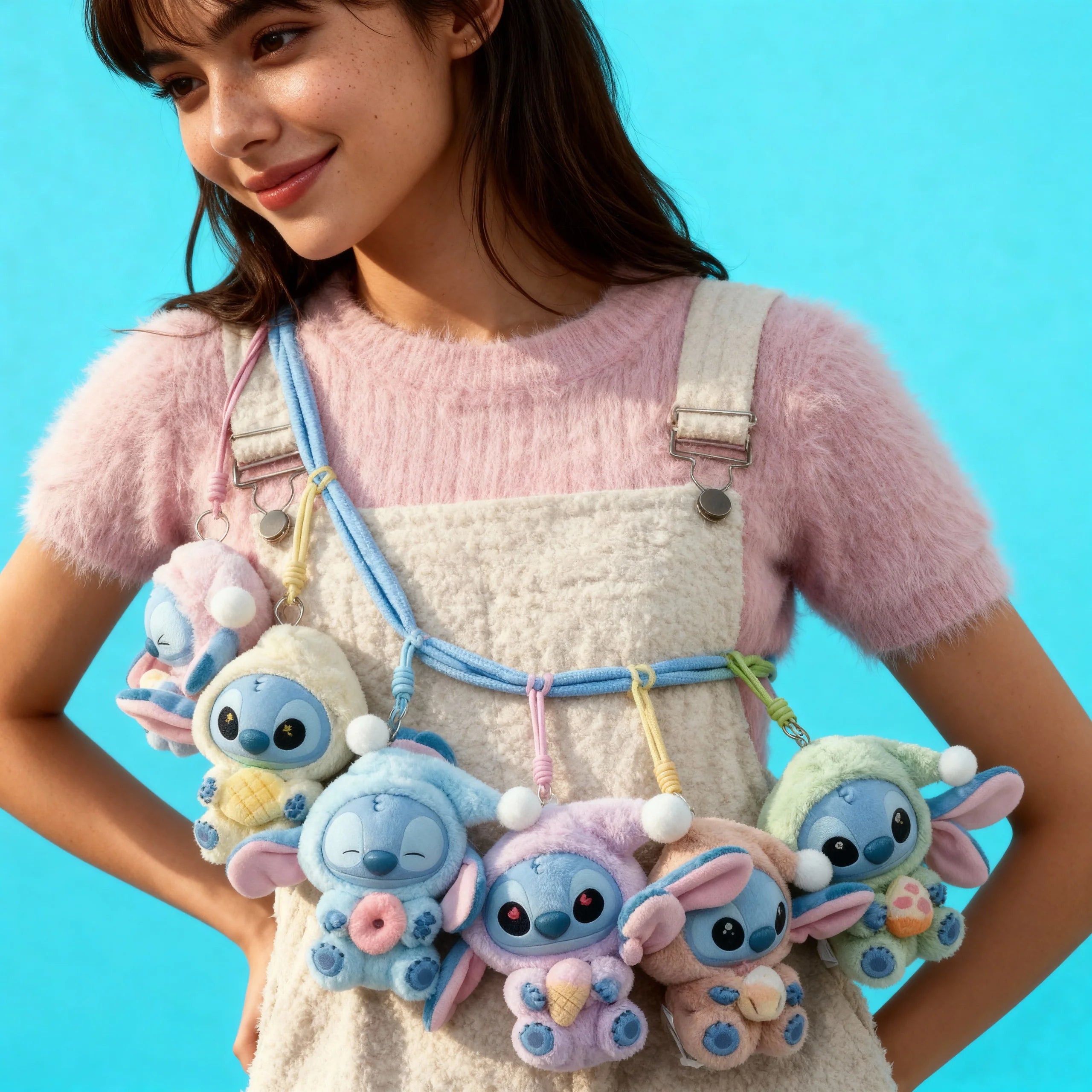 Stitch stílusú Labubu meglepetés plüssfigura﻿