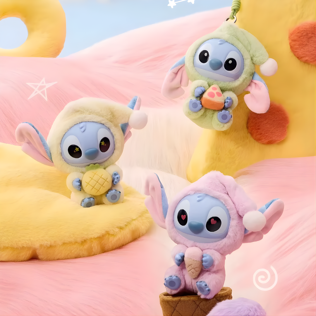 Stitch stílusú Labubu meglepetés plüssfigura﻿