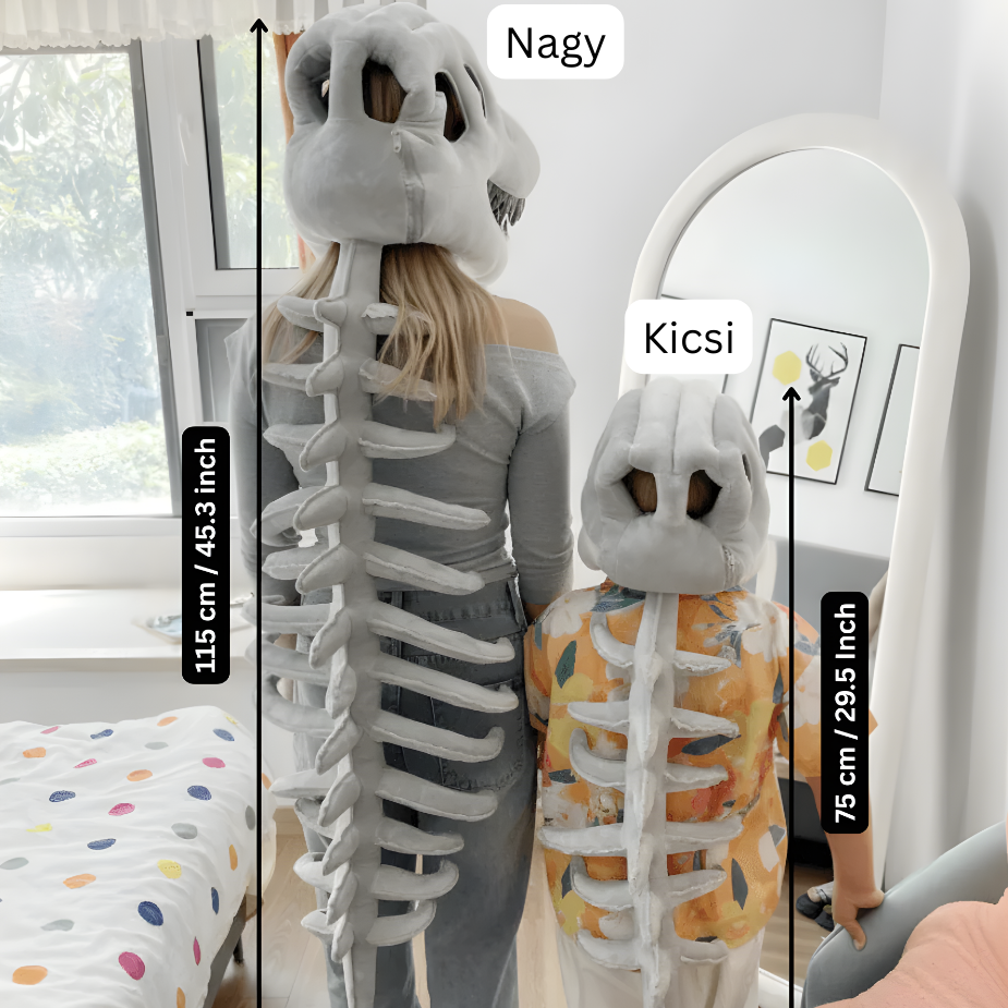 3D plüss dinoszaurusz csontváz jelmez szett﻿