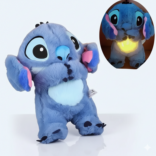 Lélegző Stitch plüss, nyugtató altatódallal