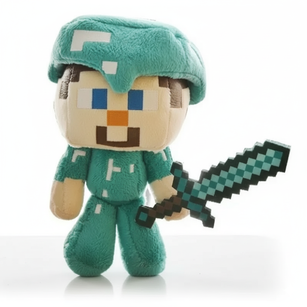 Minecraft Steve Plüss