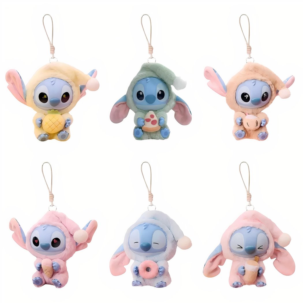 Stitch stílusú Labubu meglepetés plüssfigura﻿