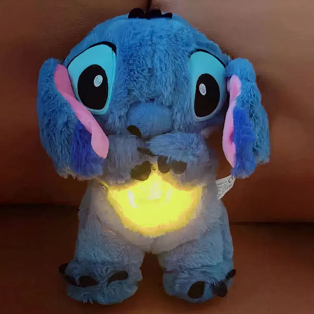Lélegző Stitch plüss, nyugtató altatódallal
