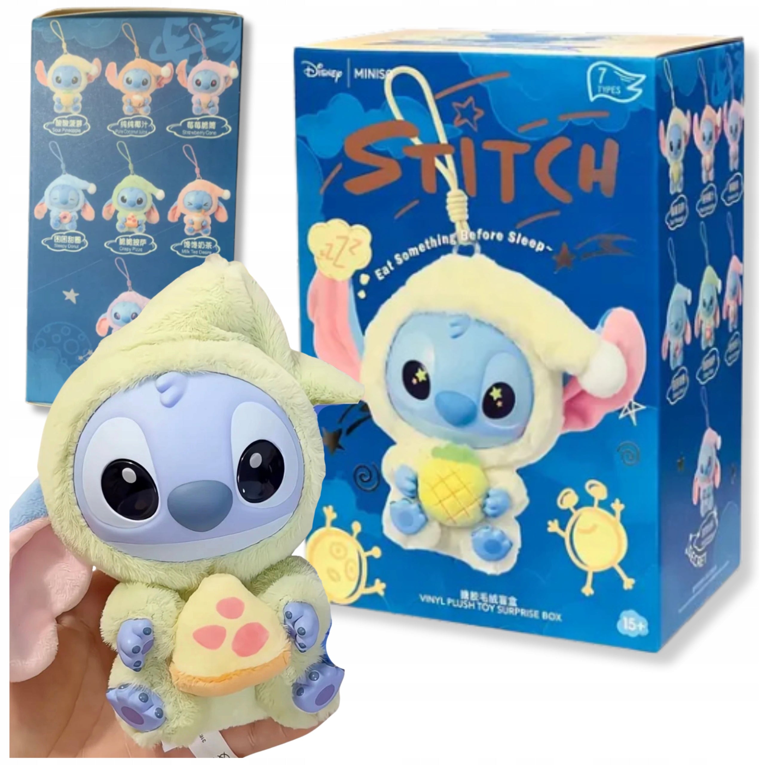 Stitch Labubu - meglepetés plüssfigura﻿
