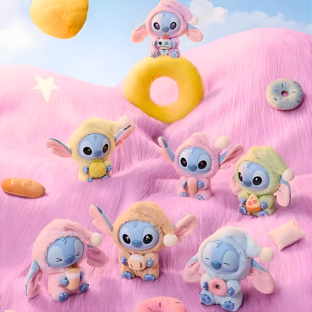 Stitch stílusú Labubu meglepetés plüssfigura﻿