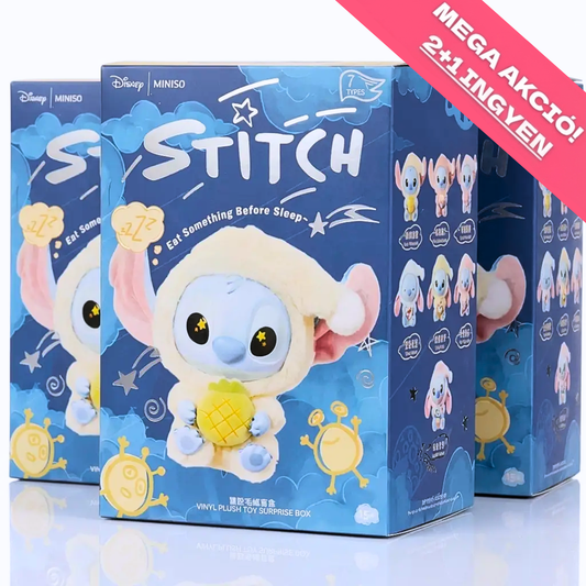 Stitch Labubu - meglepetés plüssfigura﻿