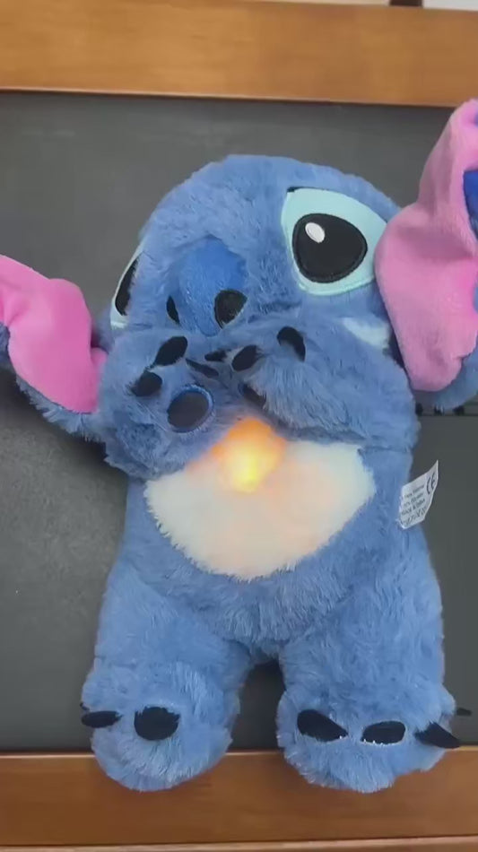 Lélegző Stitch plüss, nyugtató altatódallal